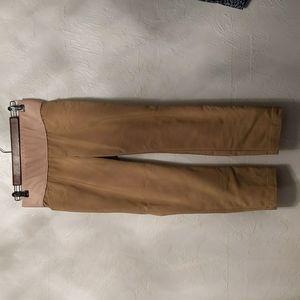 gap maternity underbelly slim crop khakis size 0